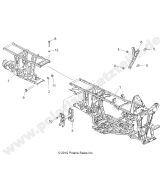 Polaris, Sportsman Forest 800 6x6, CHASSIS, FRAME