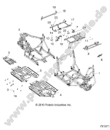 Polaris, General 1000 4P MD, CHASSIS, MAIN FRAME AND SKID PLATES