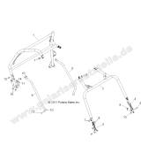 Polaris, RZR 900, CHASSIS, CAB FRAME AND SIDE BARS
