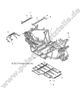 Polaris, RZR 570 EU (R06), CHASSIS, MAIN FRAME AND SKID PLATE