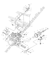 Polaris, Scrambler 400 2x4, ENGINE MOUNTING