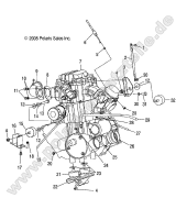 Polaris, Scrambler 500 4X4, ENGINE MOUNTING