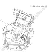 Polaris, Sportsman X2 550 Intl, ENGINE, SHORT BLOCK