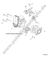 Polaris, RZR 570 (R06), ENGINE, THROTTLE BODY AND FUEL RAIL