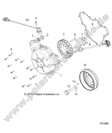 Polaris, RZR 900 50 Inch MD (R06), ENGINE, STATOR AND COVER