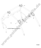 Polaris, RZR 900 60 Inch EU /Tractor, CHASSIS, CAB FRAME ACCESORIES