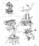 Polaris, RZR XP Turbo Tractor (R03), ENGINE, CRANKCASE AND CRANKSHAFT