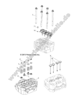 Polaris, RZR 800 EFI /EPS, ENGINE, CYLINDER HEAD AND VALVES
