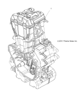 Polaris, RZR 570 EFI INTL, ENGINE, LONG BLOCK