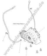 Polaris, RZR XP Turbo MD (R02), DRIVE TRAIN, FRONT GEARCASE MOUNTING