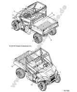 Polaris, Ranger 500 2WD HDPE, BODY, DECALS